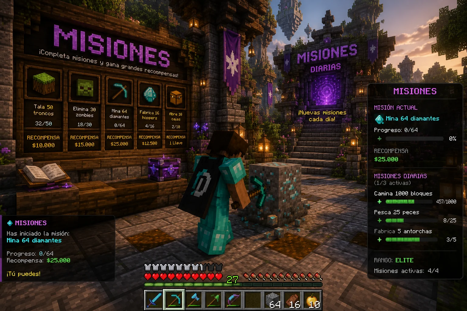 Misiones y recompensas